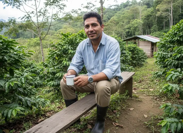 Productor en la finca