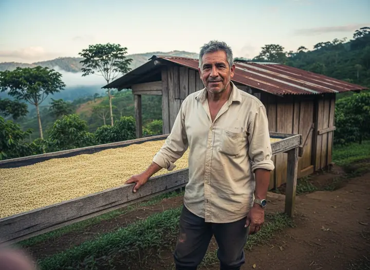 Productor en la finca